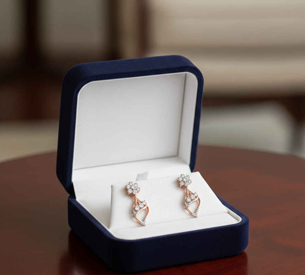 Mirabelle Luxe Diamond Drop Earrings