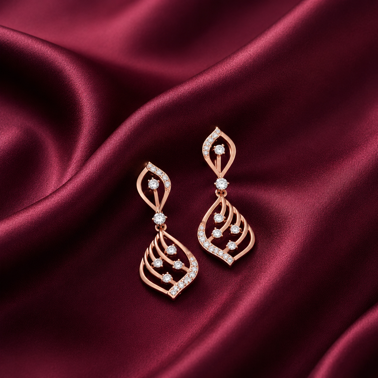 Everyday Wear Elegant Diamond Danglers