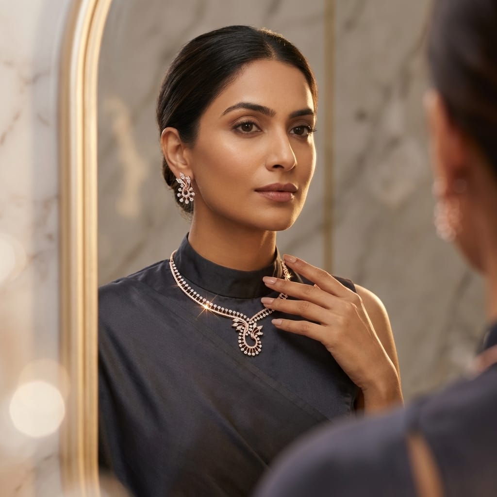 Imperial Diamond Elegance Necklace Set