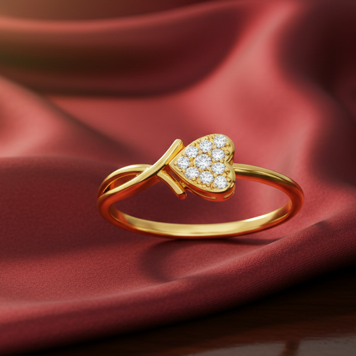 Diamond Grace Crest Ring
