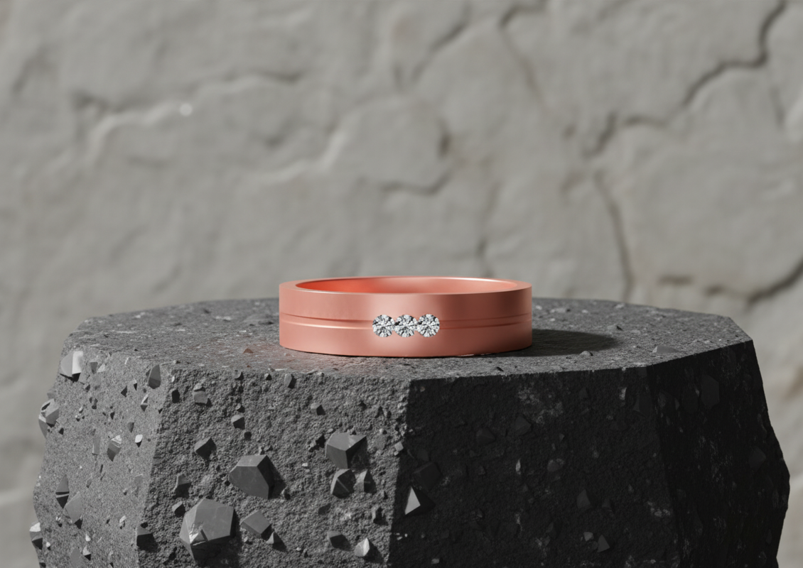 Noble Spark Diamond Gents Ring - 3