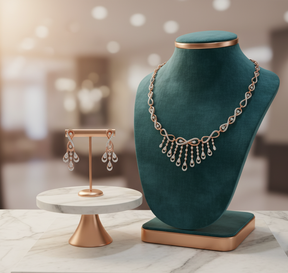 Eternal Spark Diamond Necklace for Brides