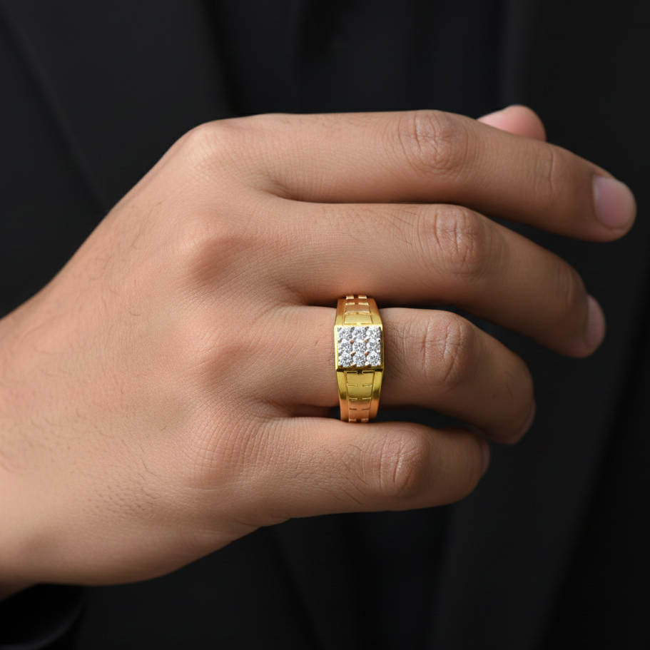 Distinguished Diamond Gents Ring - 6
