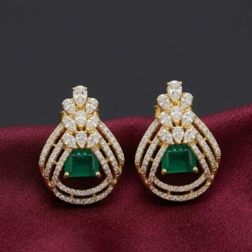Diamond Elegance Drop Earrings - 3