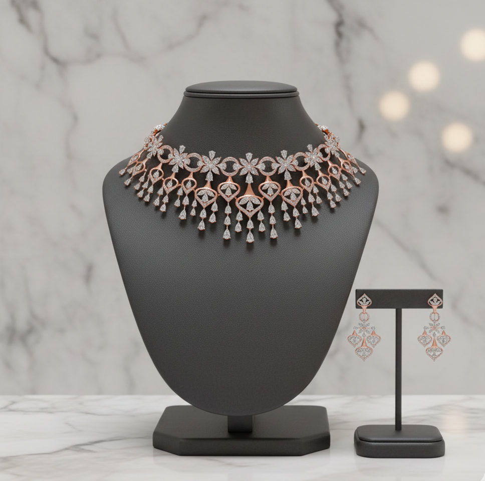 Supreme Elegance Diamond Necklace for Wedding Glamour