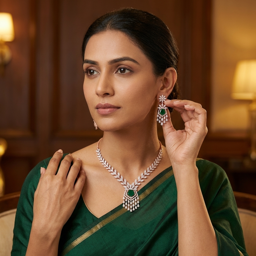 Timeless Diamond Aura Necklace Set