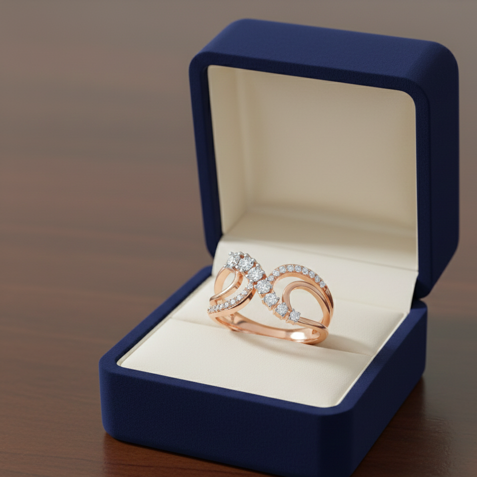 Elegant Charm Diamond Ladies Ring