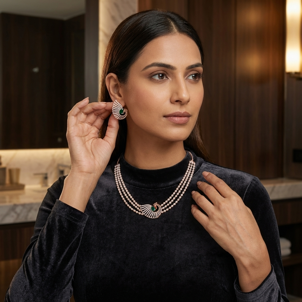 Supreme Diamond Dazzle Necklace Set
