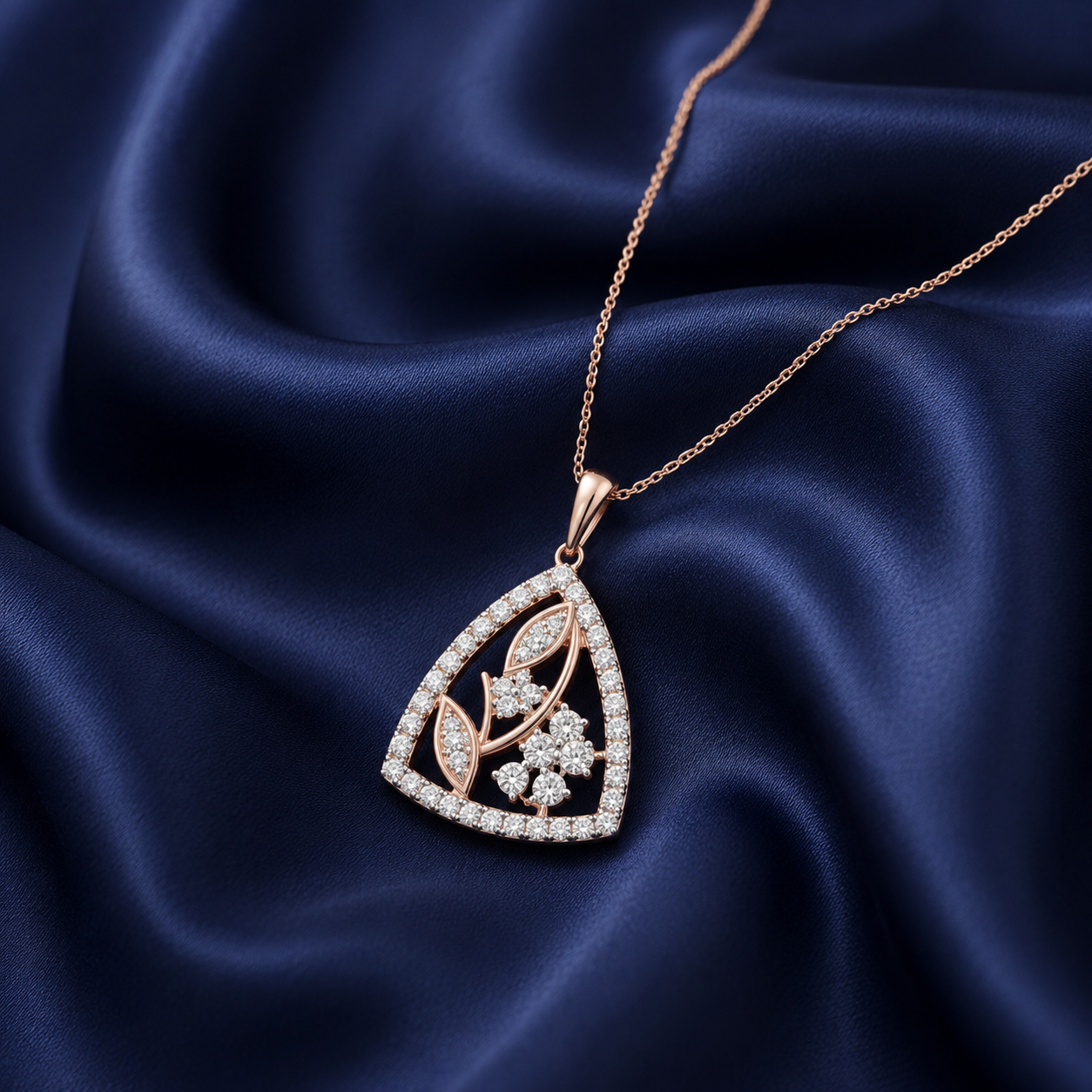 Twin Spark Diamond Pendant