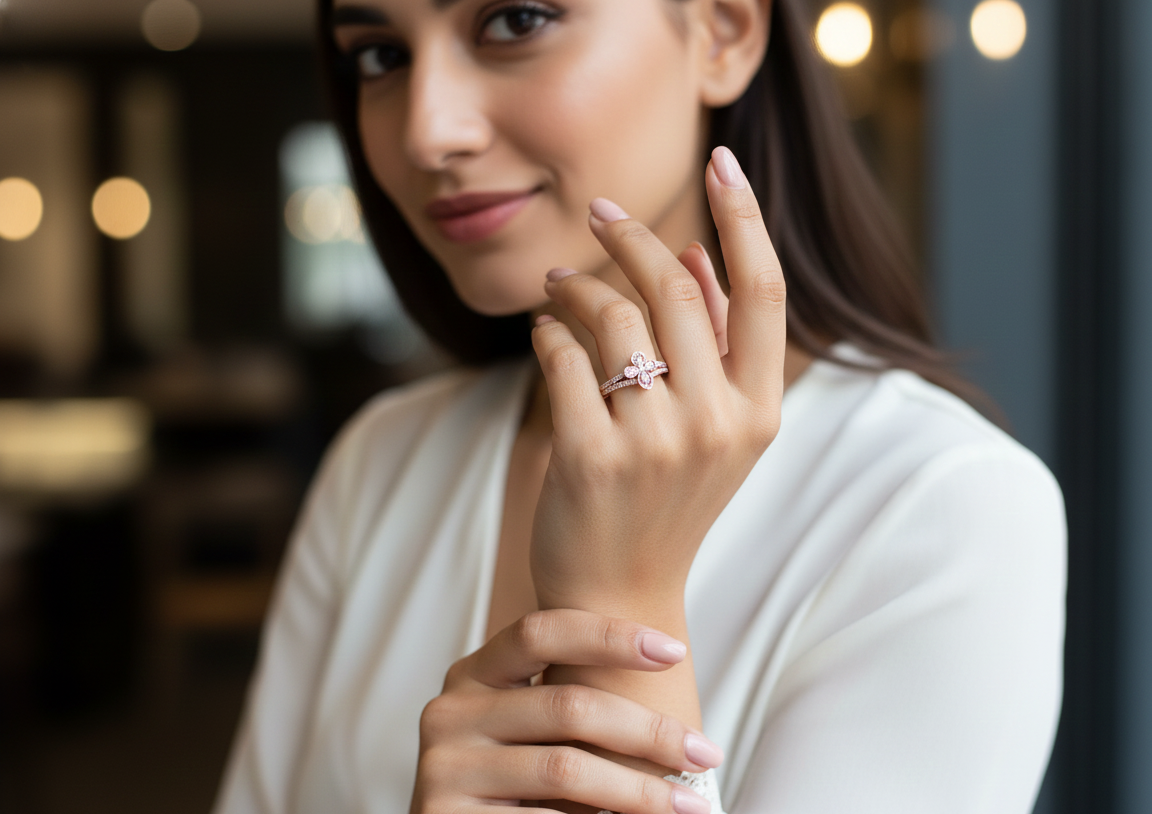 Luxe Brilliance Diamond Ladies Ring - 3