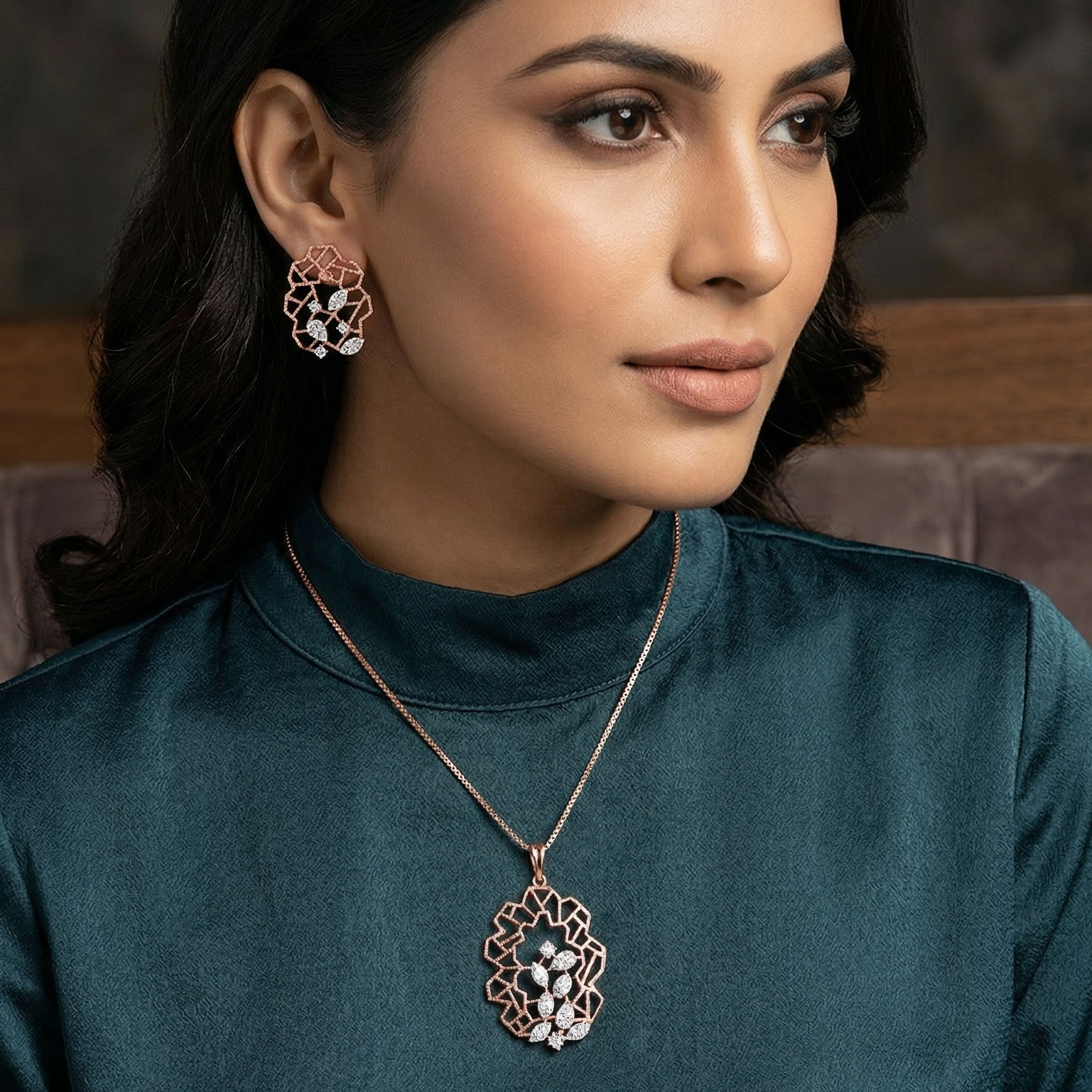 Diamond Bliss Pendant Set - 3