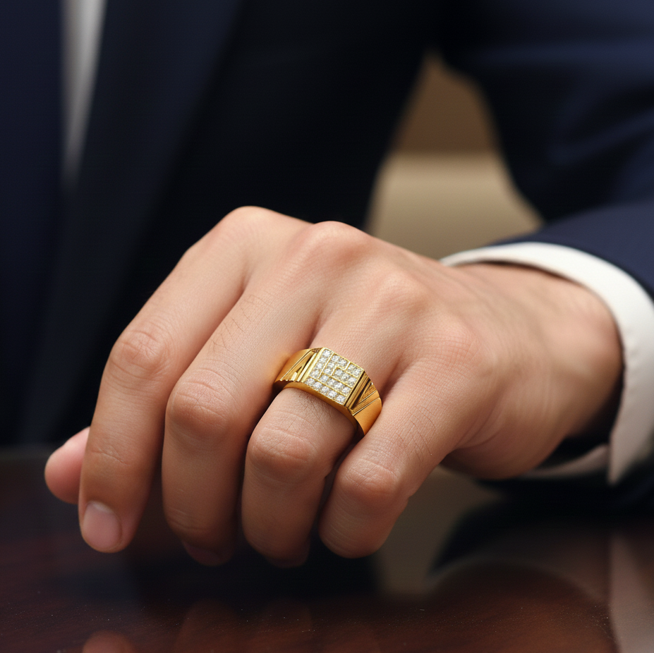 Prestige Edge Diamond Gents Ring - 3