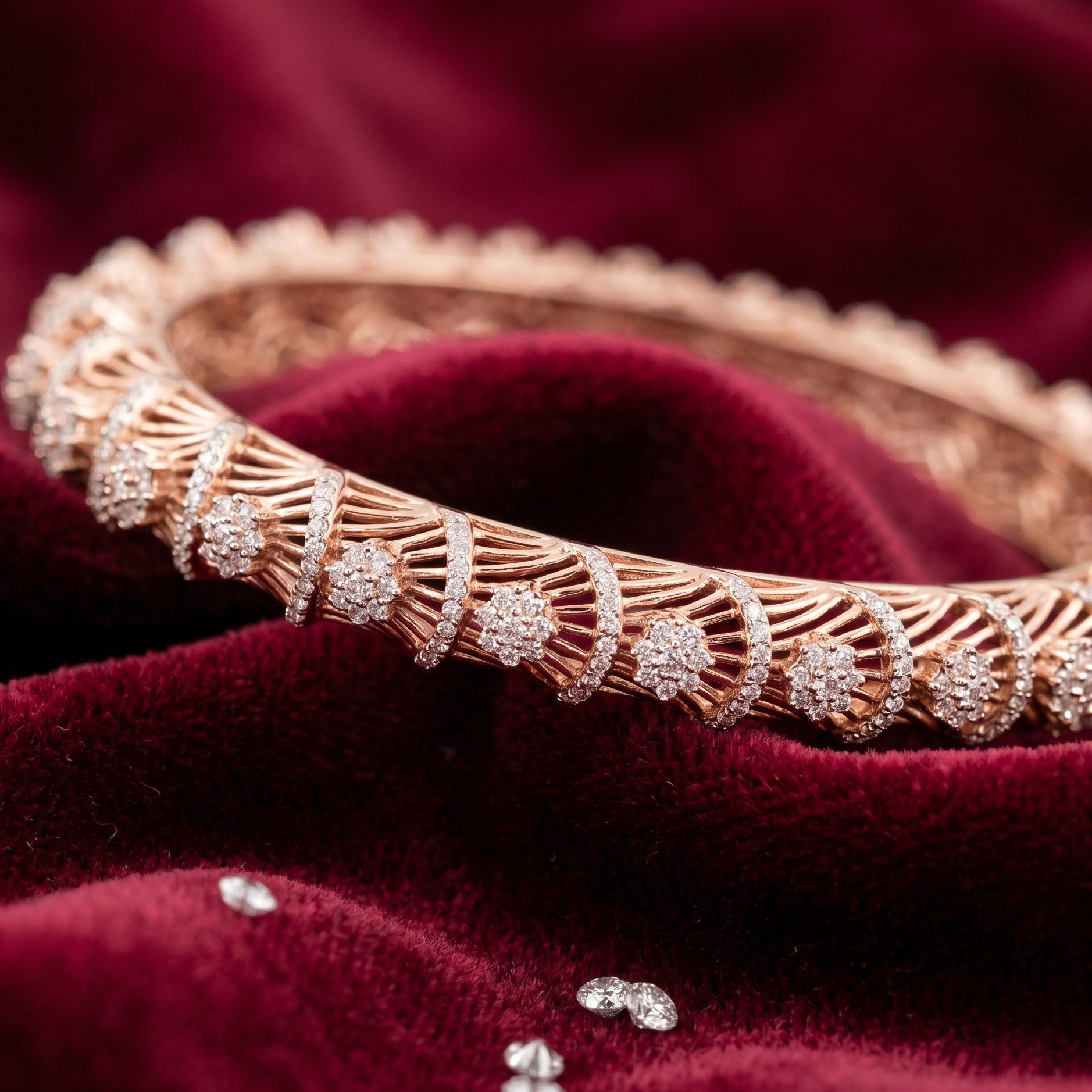 Glamorous Diamond Bangles