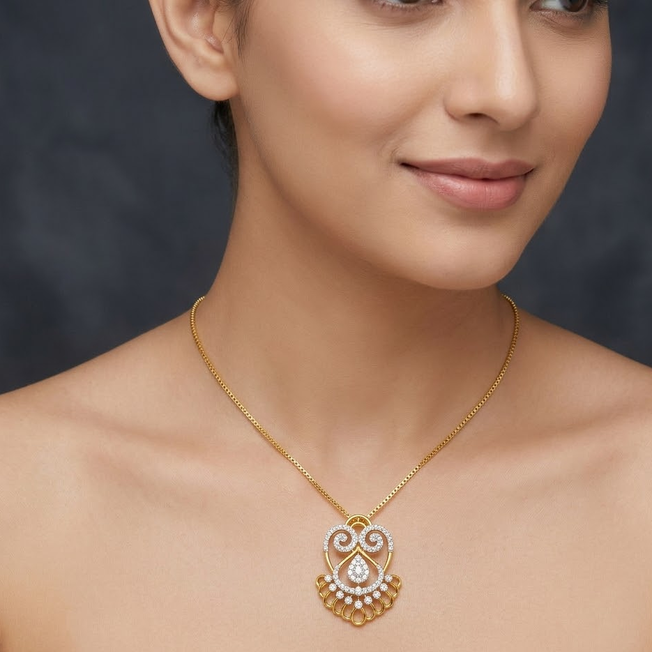 Dawnmist Diamond Pendant