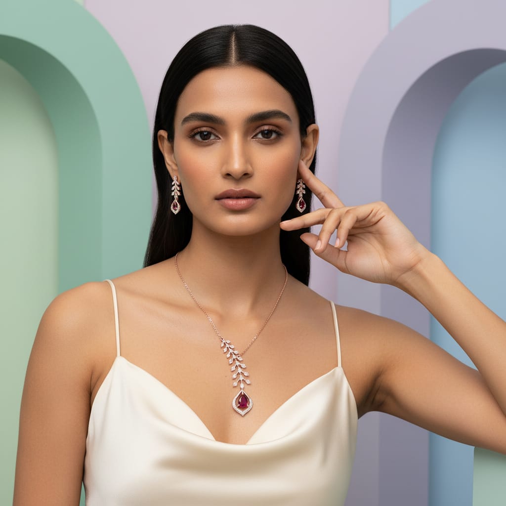 Ethereal Diamond Grace Necklace Set