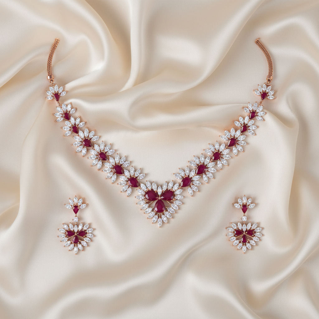 Timeless Diamond Glow Necklace Set
