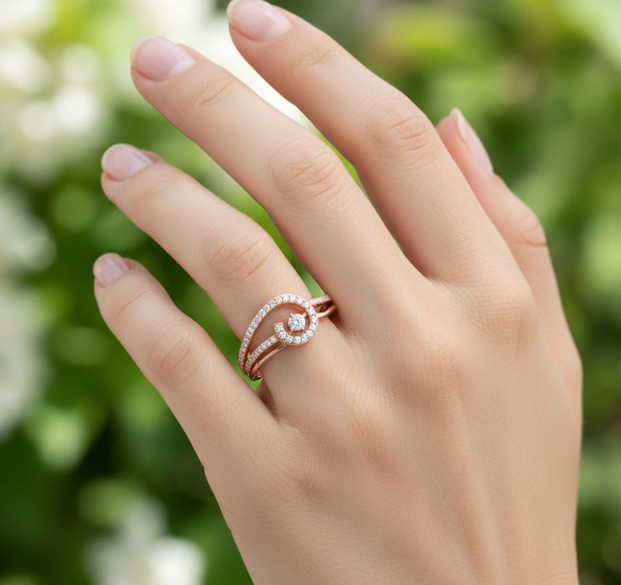 Radiant Crown Luxe Diamond Ring - 3
