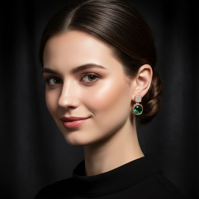 Diamond Grace Drop Earrings