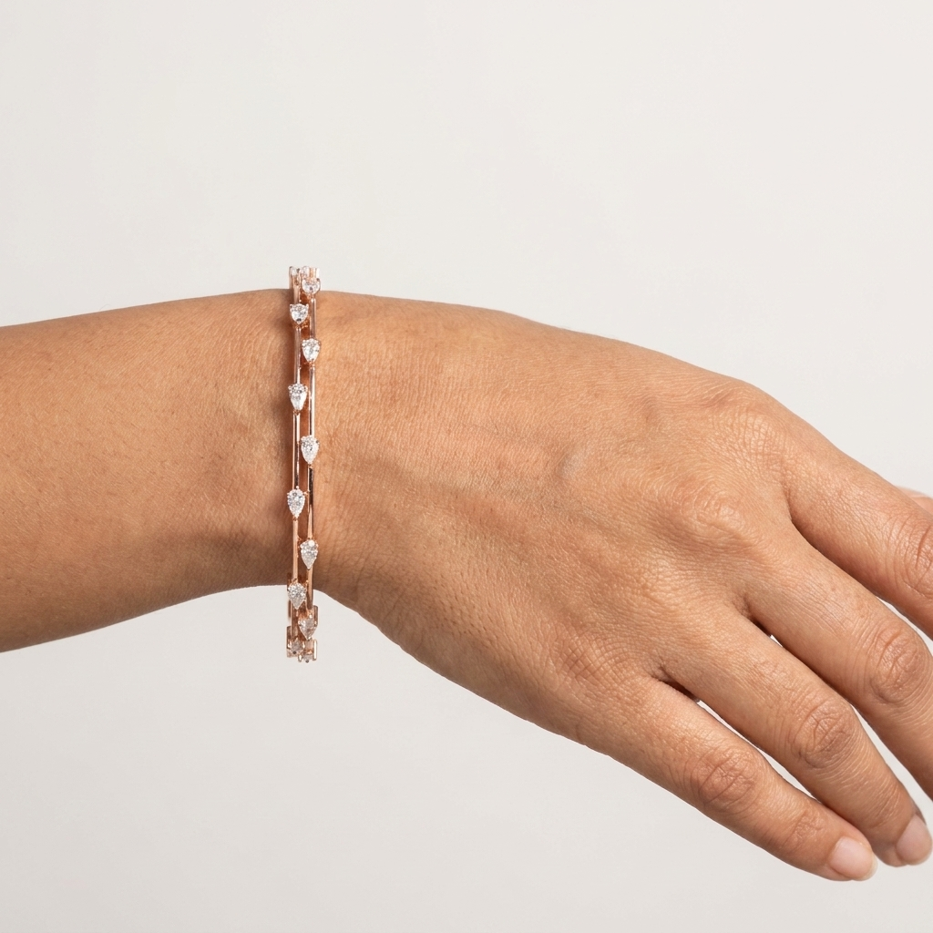Bridal Diamond Bangles - 3