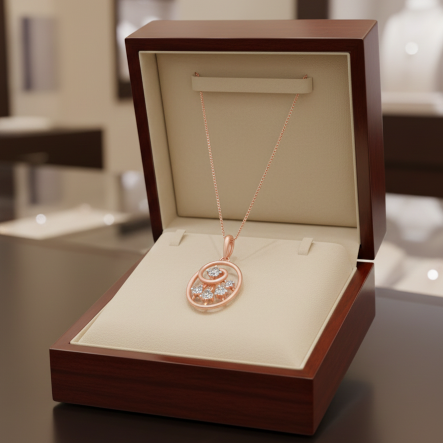 Moonbeam Diamond Pendant