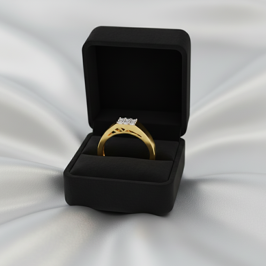 Luxe Authority Diamond Gents Ring