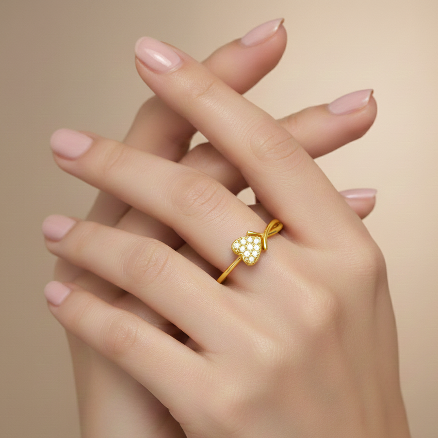 Diamond Grace Crest Ring - 3