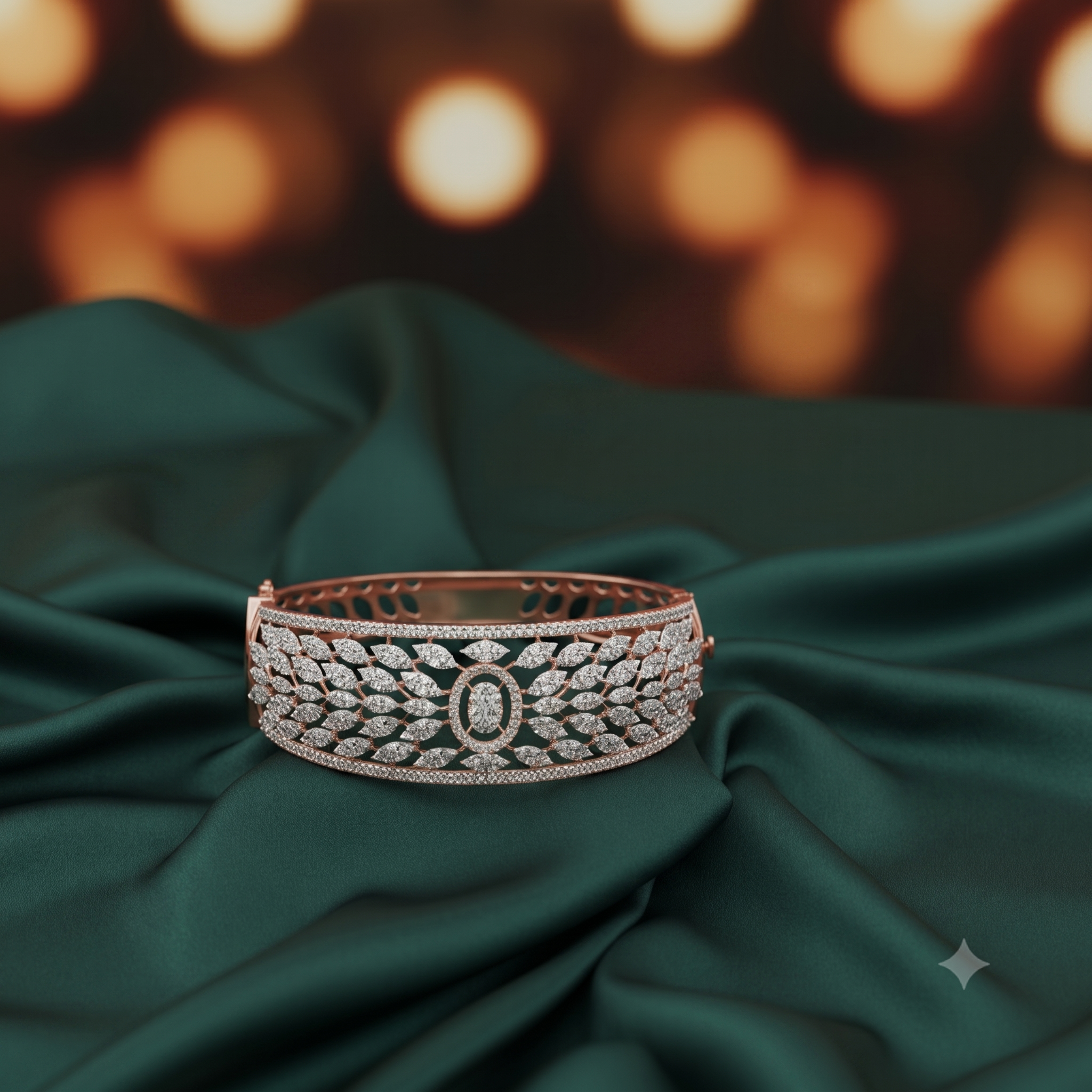 Crystal-Cut Diamond Bracelet