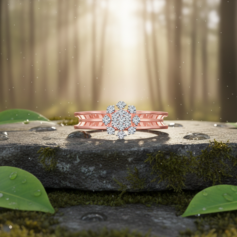Aria Snowflake Diamond Ring