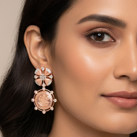 Designer Cut Diamond Danglers