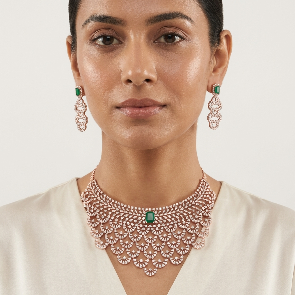 Bridal Glow Diamond Necklace Collection - 3