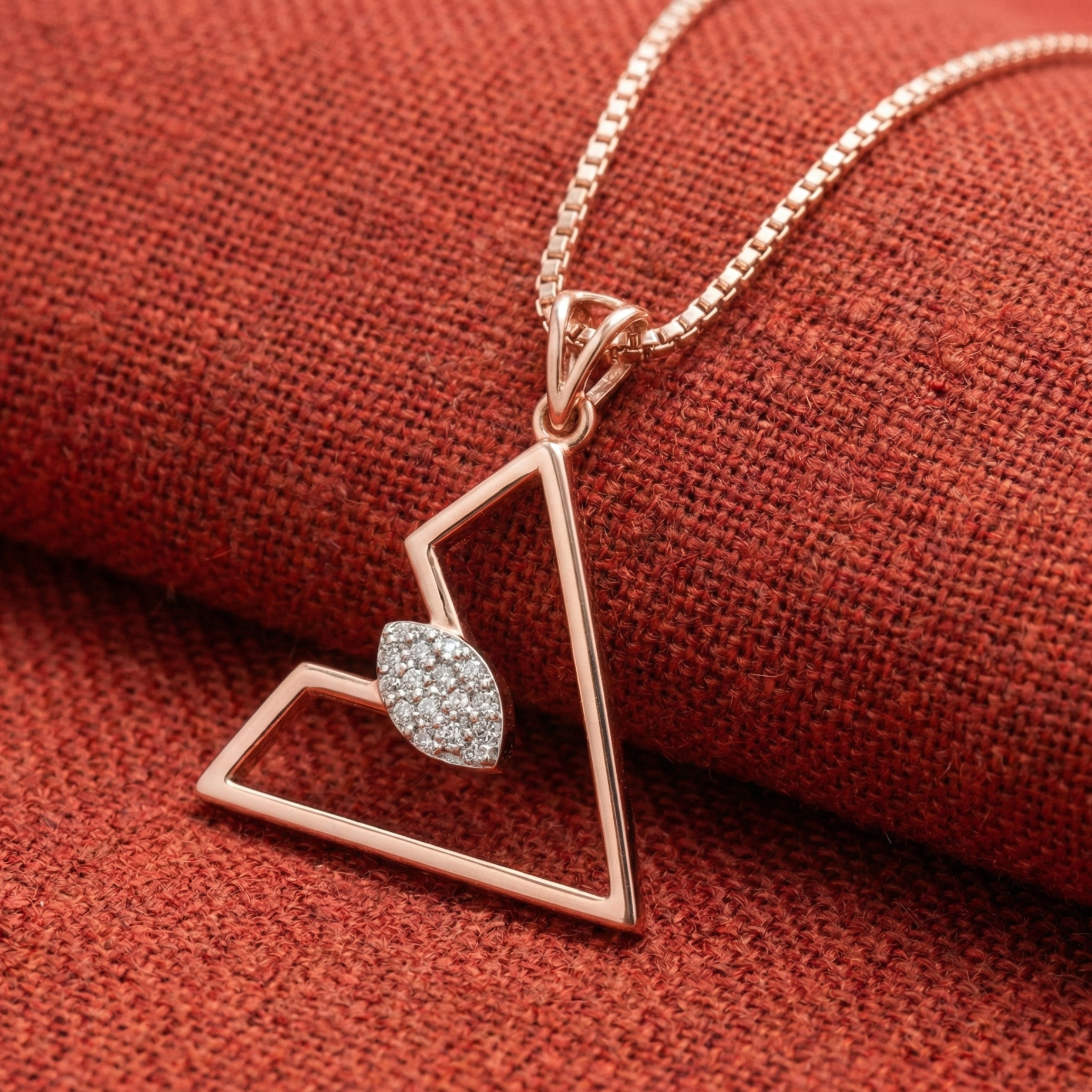 Elegant Form Diamond Pendant