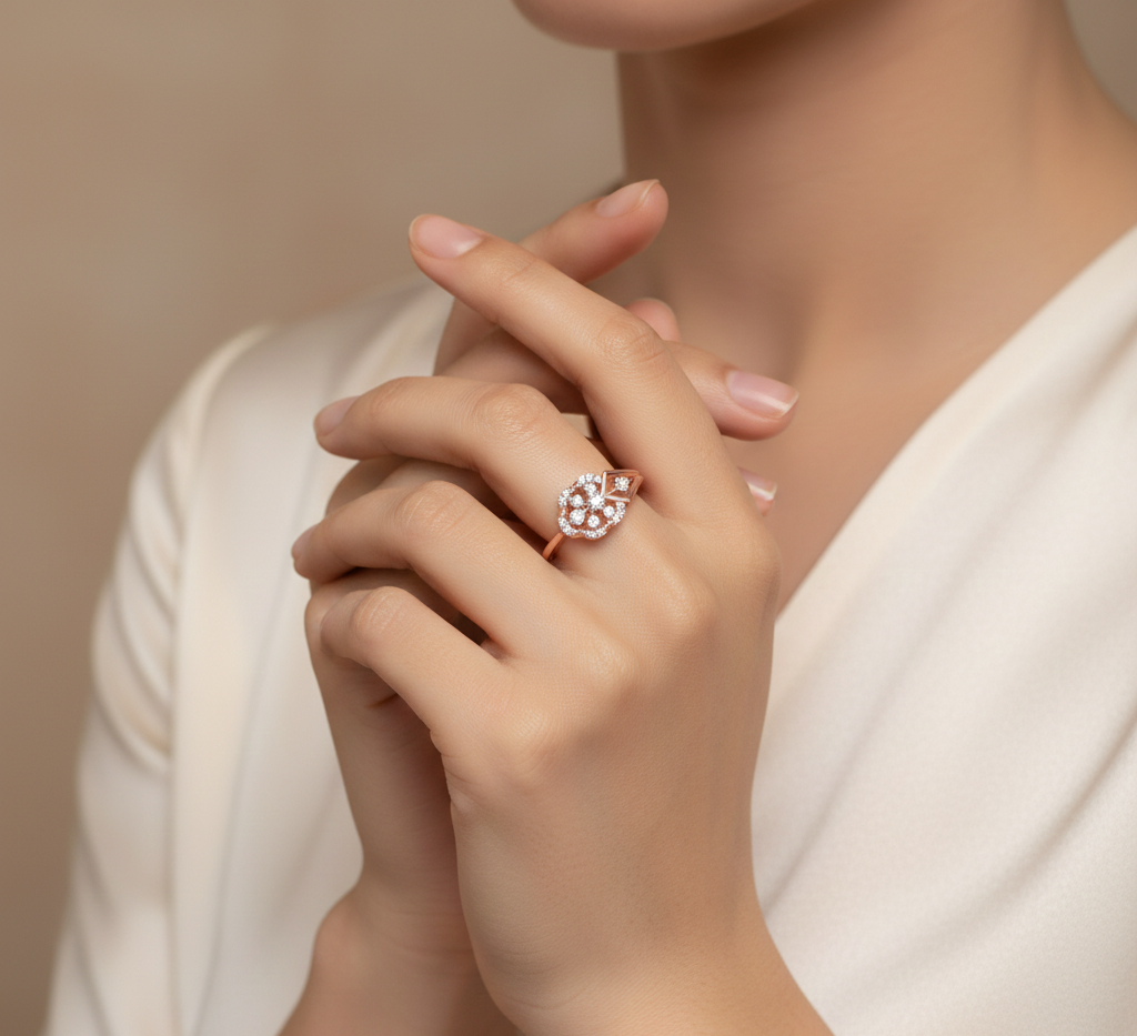 Divine Crown Diamond Ladies Ring - 3