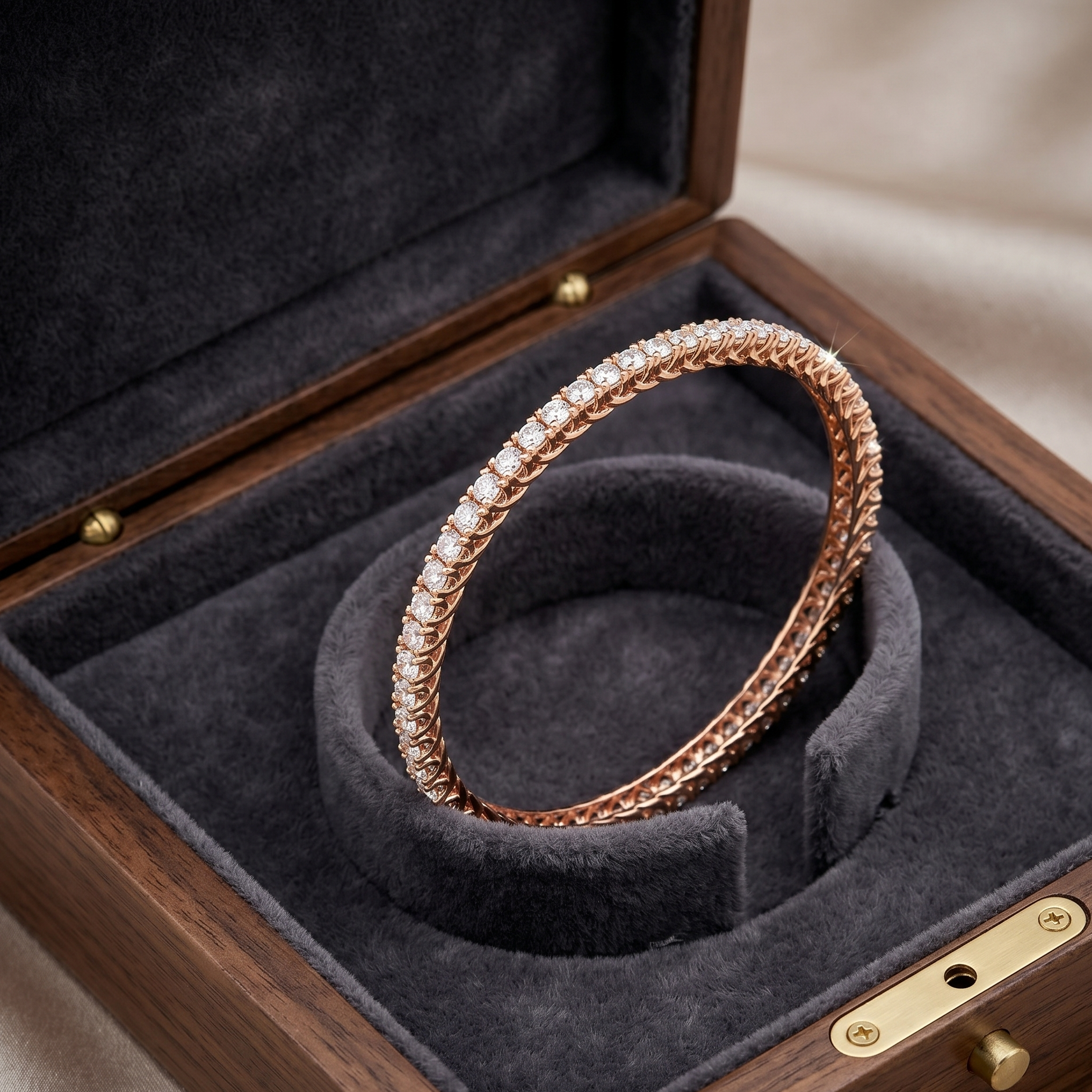 Elegant Diamond Bangles - 3