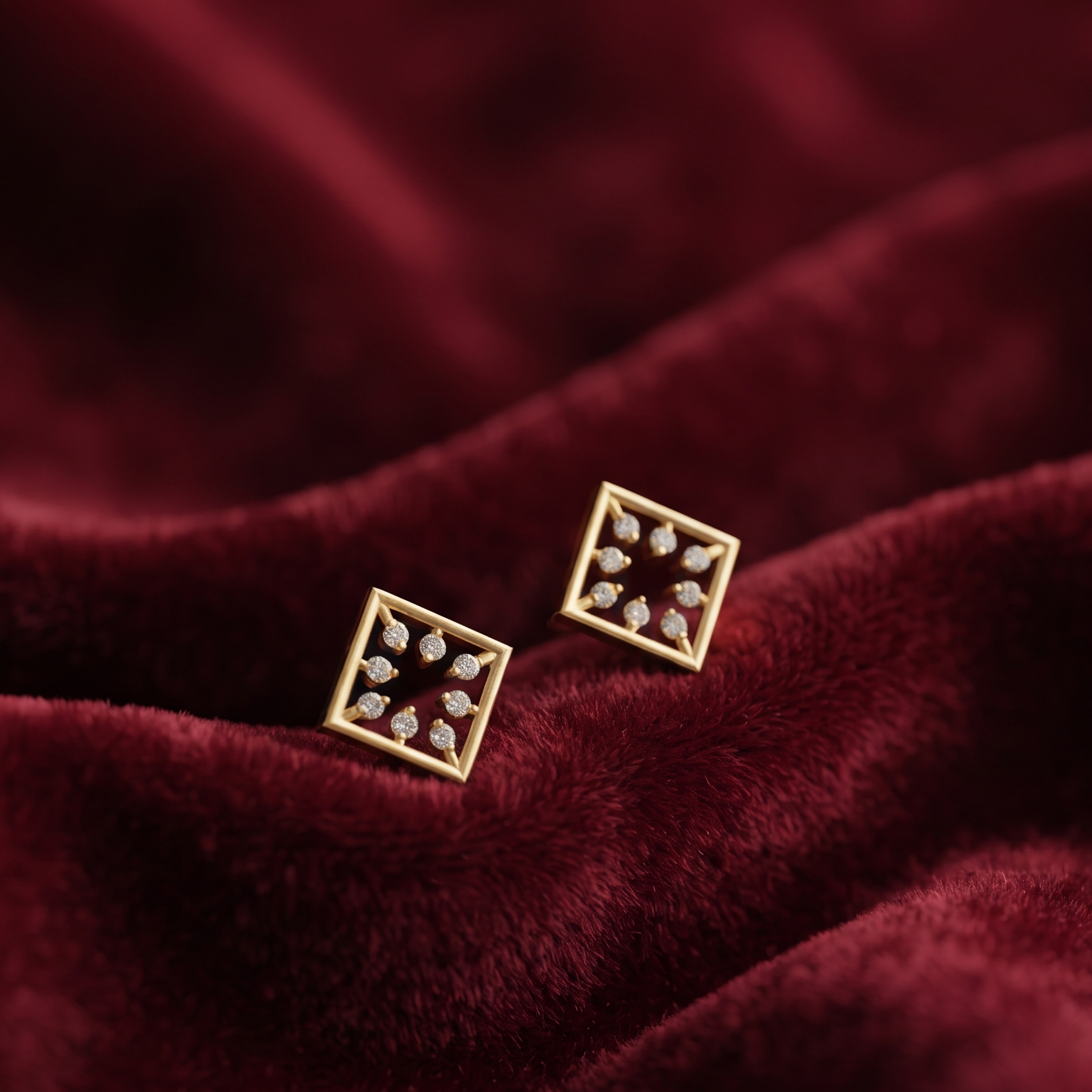 Vintage-Inspired Diamond Drop Earrings - 3
