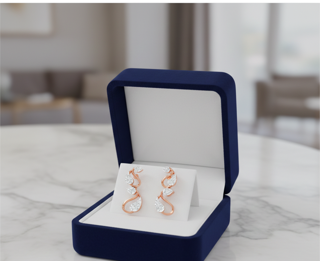Amoria Radiance Diamond Drop Earrings