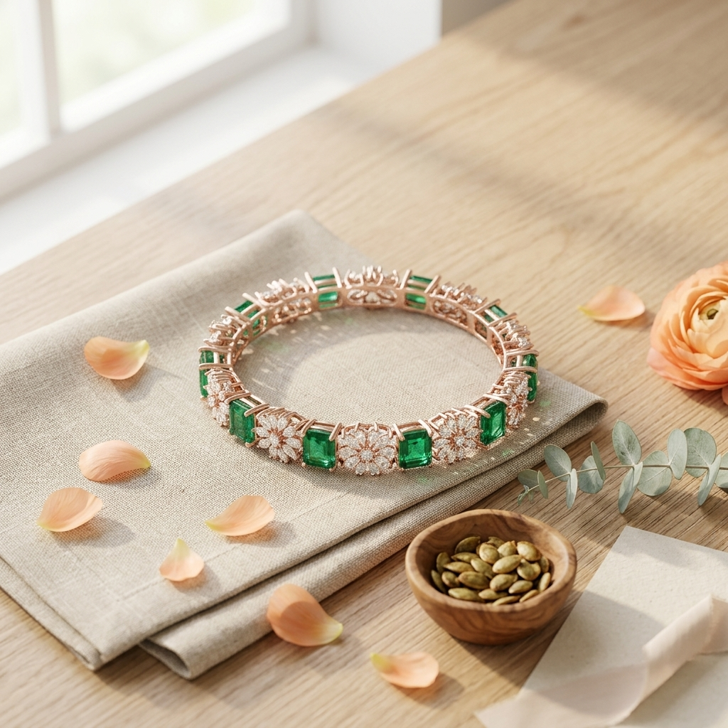Open Style Diamond Bangles