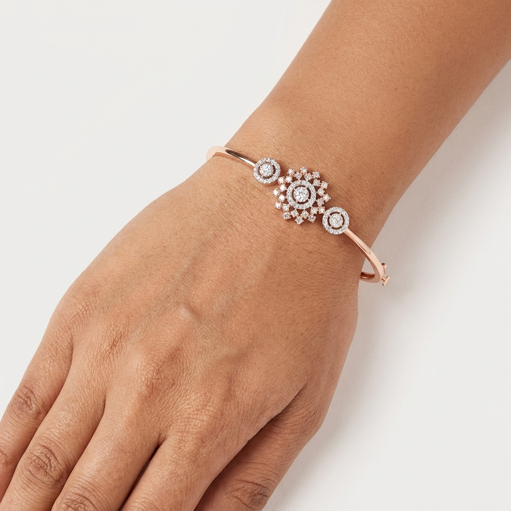 Elegant Diamond Bracelet - 5