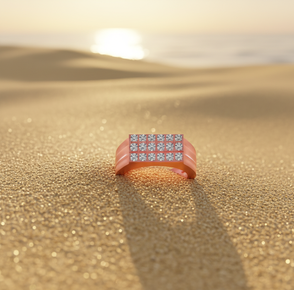Elegant Shine Diamond Ring for Men