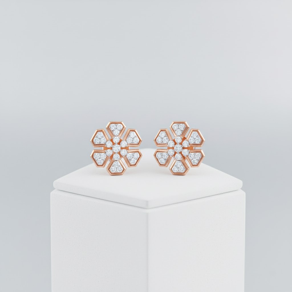 Wedding Style Diamond Studs