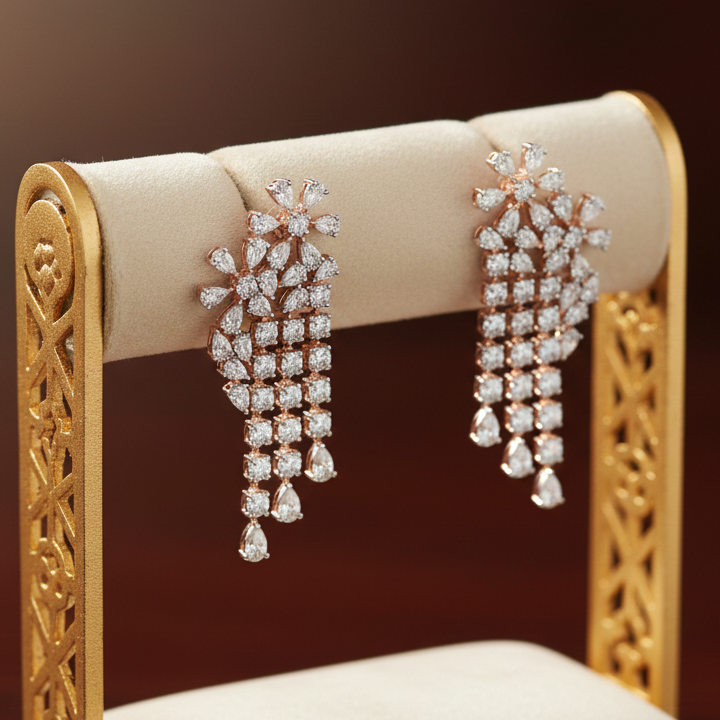 Elegant Fashion Diamond Drop Earrings