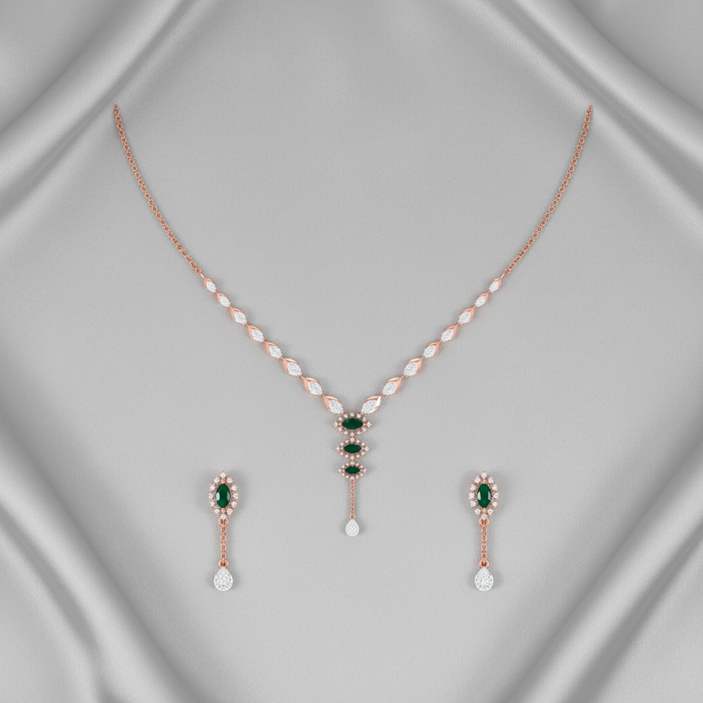 Divine Diamond Shine Necklace Set
