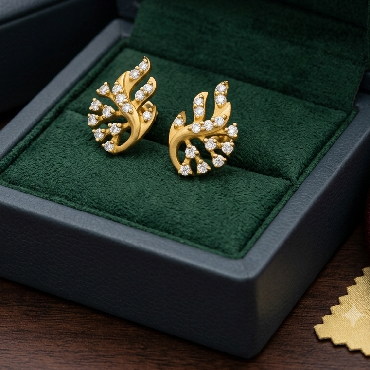 Sophisticated Diamond Ear Climbers