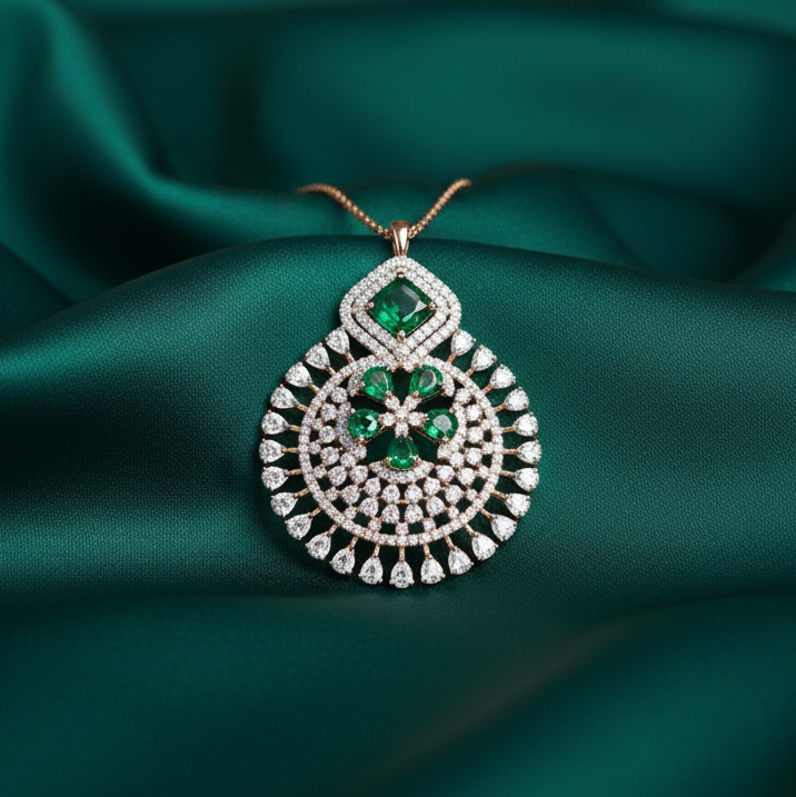 Elegant Crystal Diamond Pendant