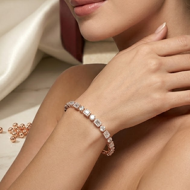 Diamond Twist Rope Bracelet