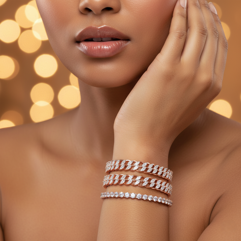 Theia Sculpted Diamond Bangle