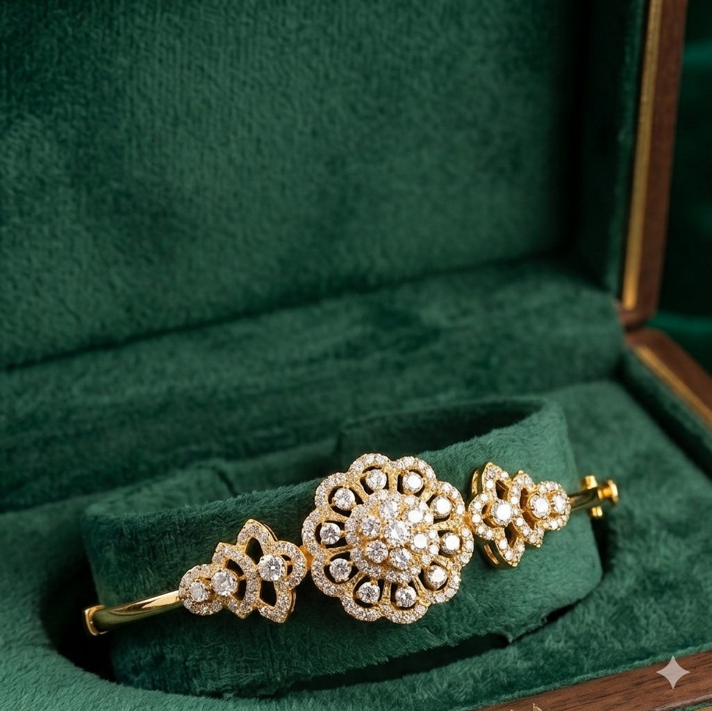 Diamond Radiant Link Bracelet