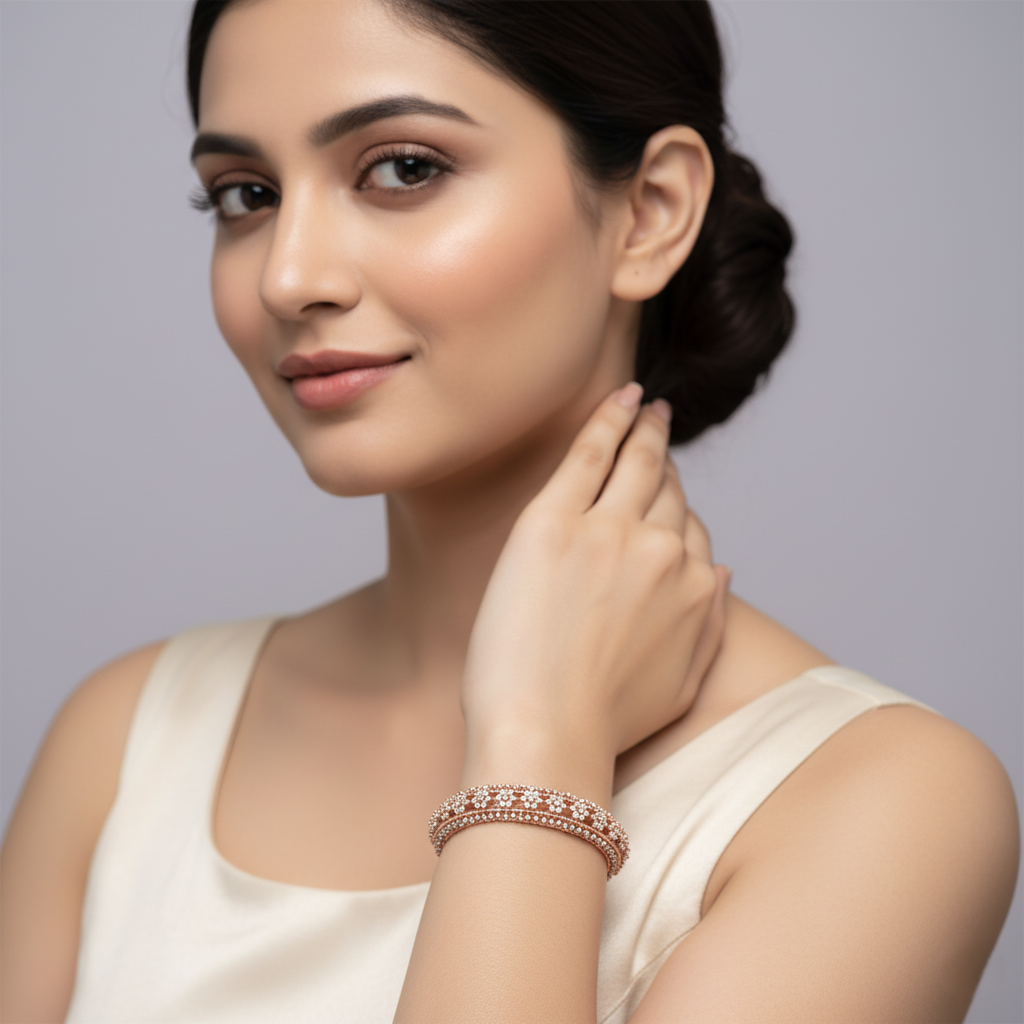 Cyra Vivid Diamond Bangle - 3