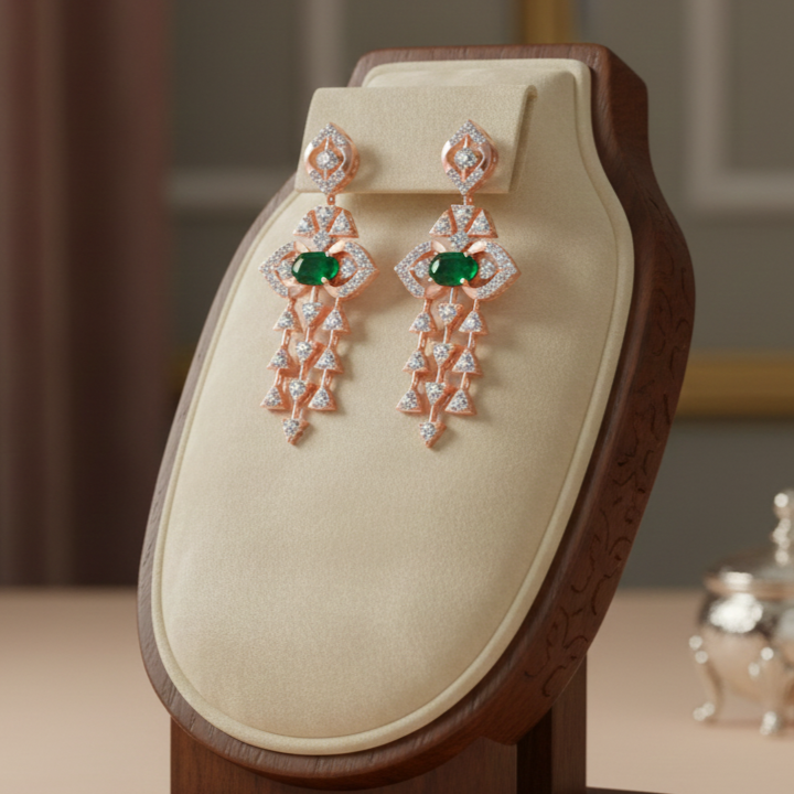 Elegant Glow Diamond Dangler Earrings
