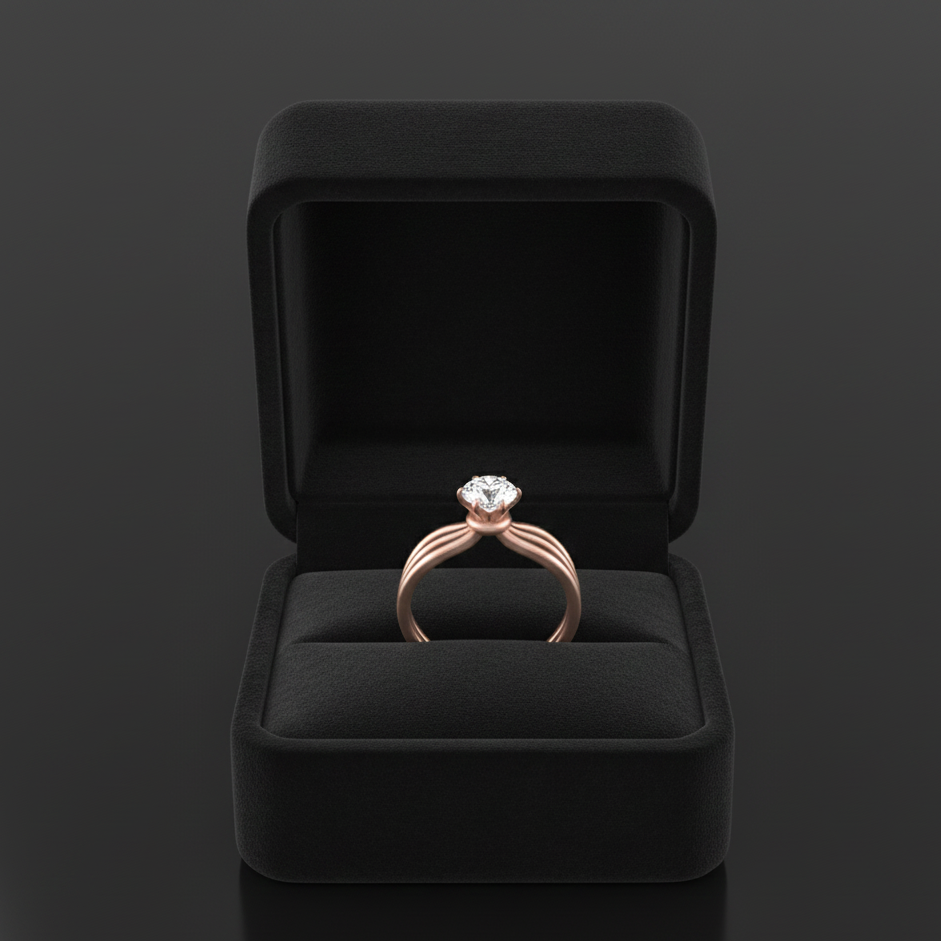 Regal Velvet Diamond Ring - 3