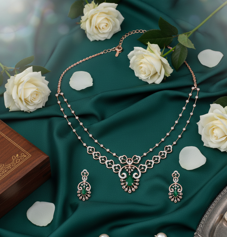 Everglow Diamond Necklace for Party Nights